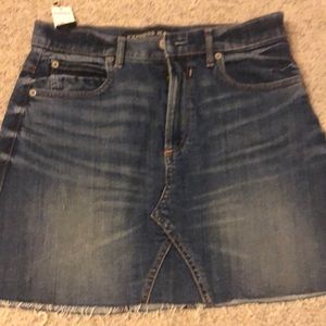 Express denim mini skirt